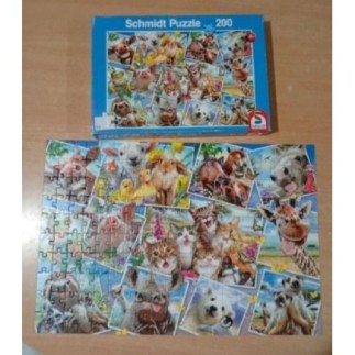 Puzzle Schmidt animaux rigolent 200 pièces complet en boîte