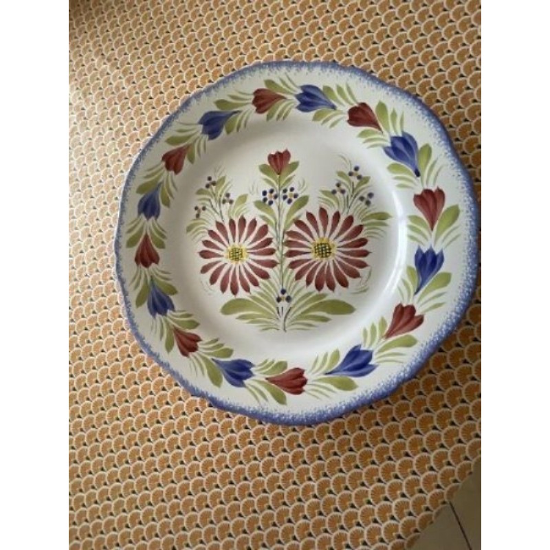 Assiette à accrocher Quimper HB Henriot