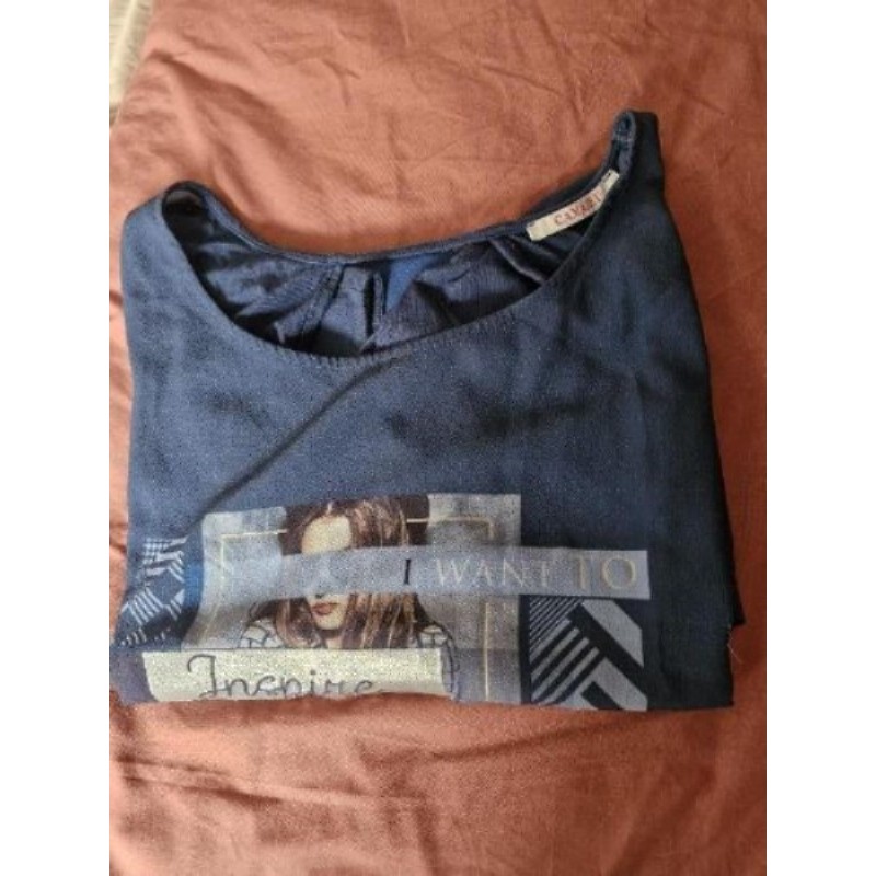 HAUT BLEU "INSPIRE" - T.L