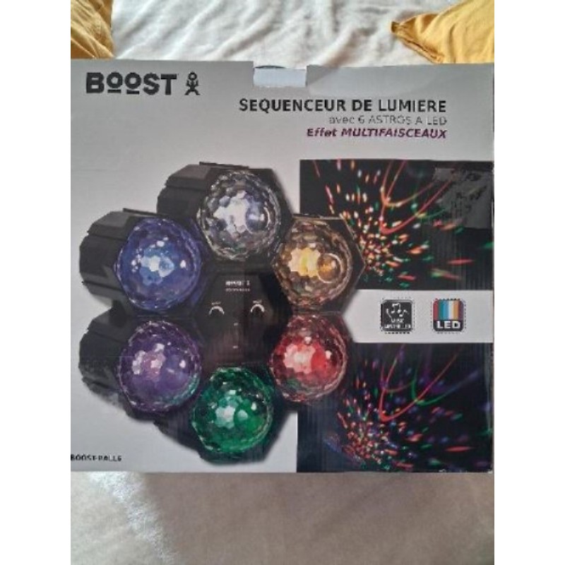 Sequenceur de lumière à LED, de marque BOOST, effet multifaisceaux