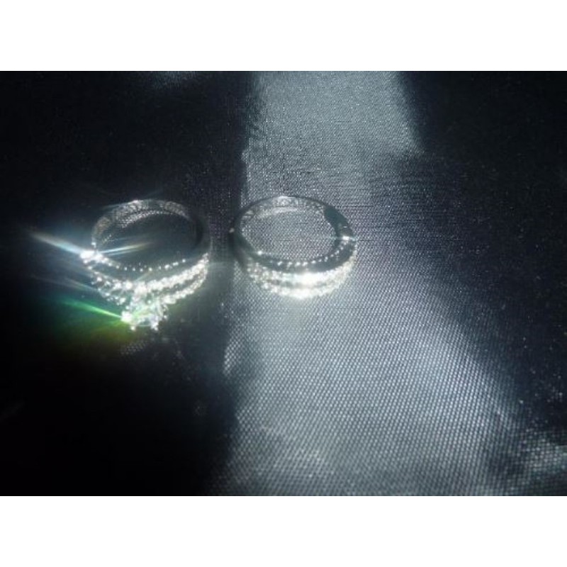 Alliance + bague UNION  cuivre blanc T9