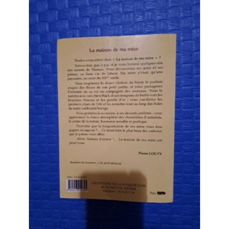 Livre Pierre Louty La maison de ma mère
