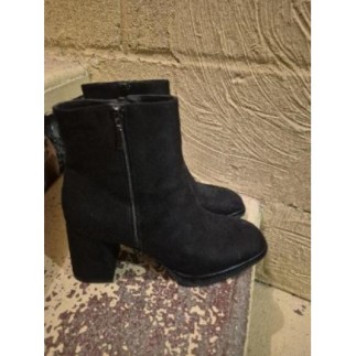 Bottine velour noir T 37