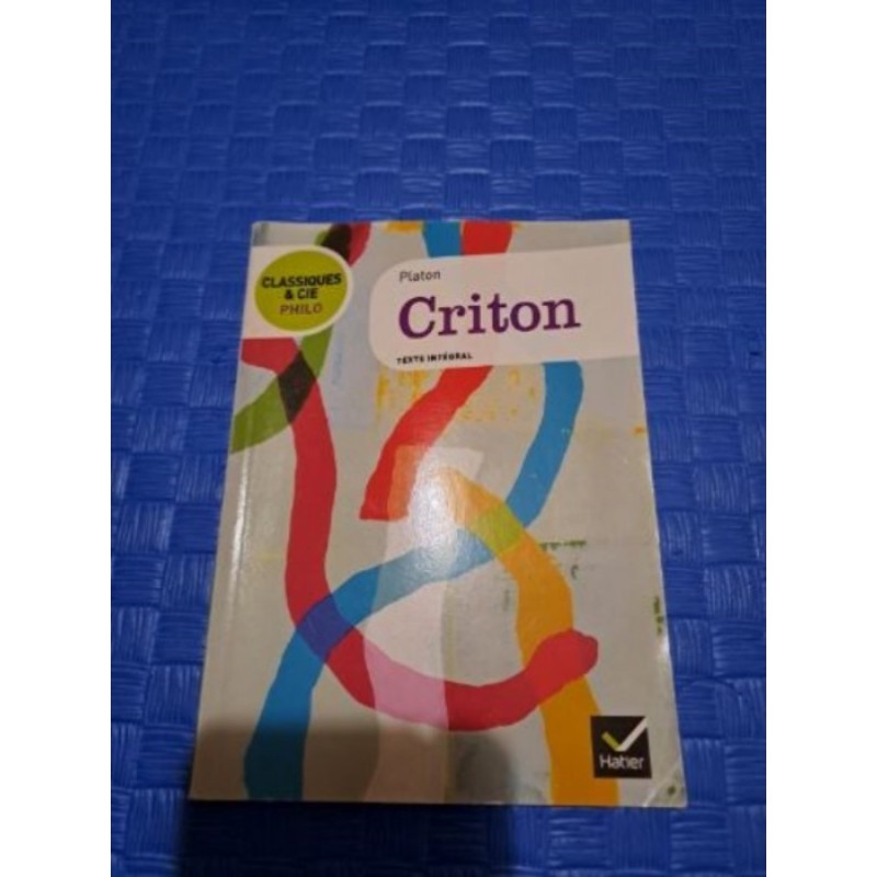 Livre Platon Criton