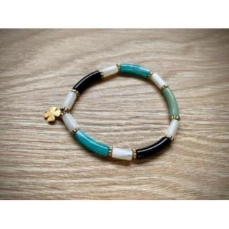 Bracelet  tubes avec nacre...
