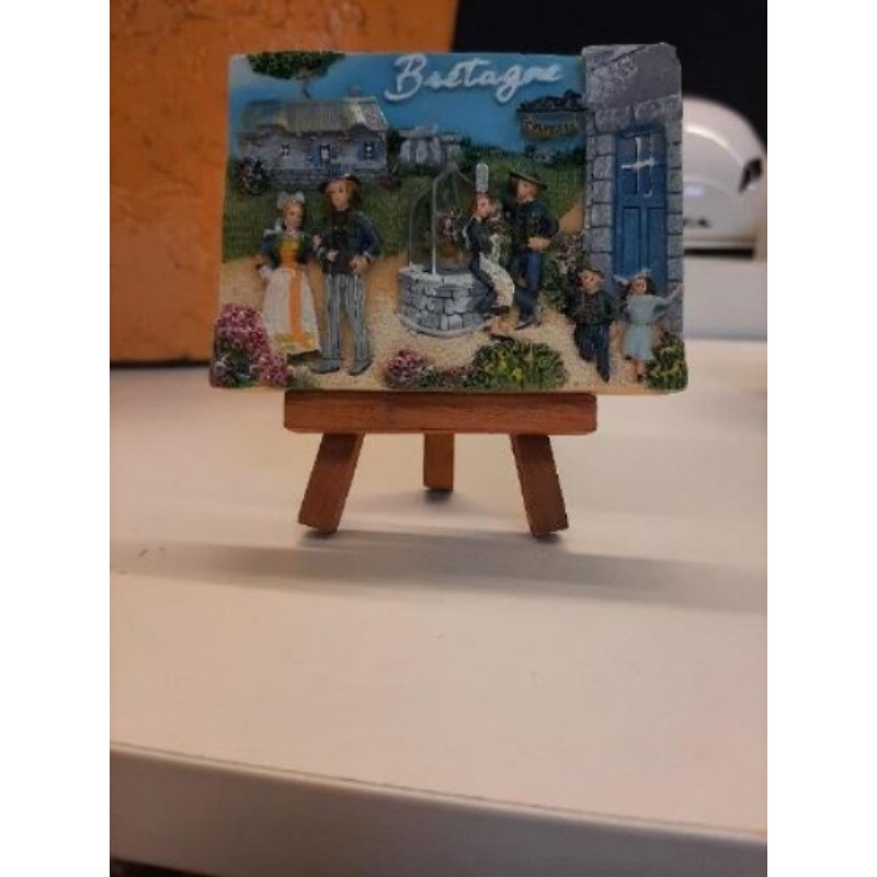 Petit tableau decoratif avec son chevalet