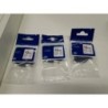 3 Cassettes Neuves Ruban 12 mm pour Dymo Letratag Noir Sur Fond Blanc