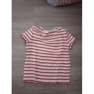 Tee shirt fille rayure 134cm