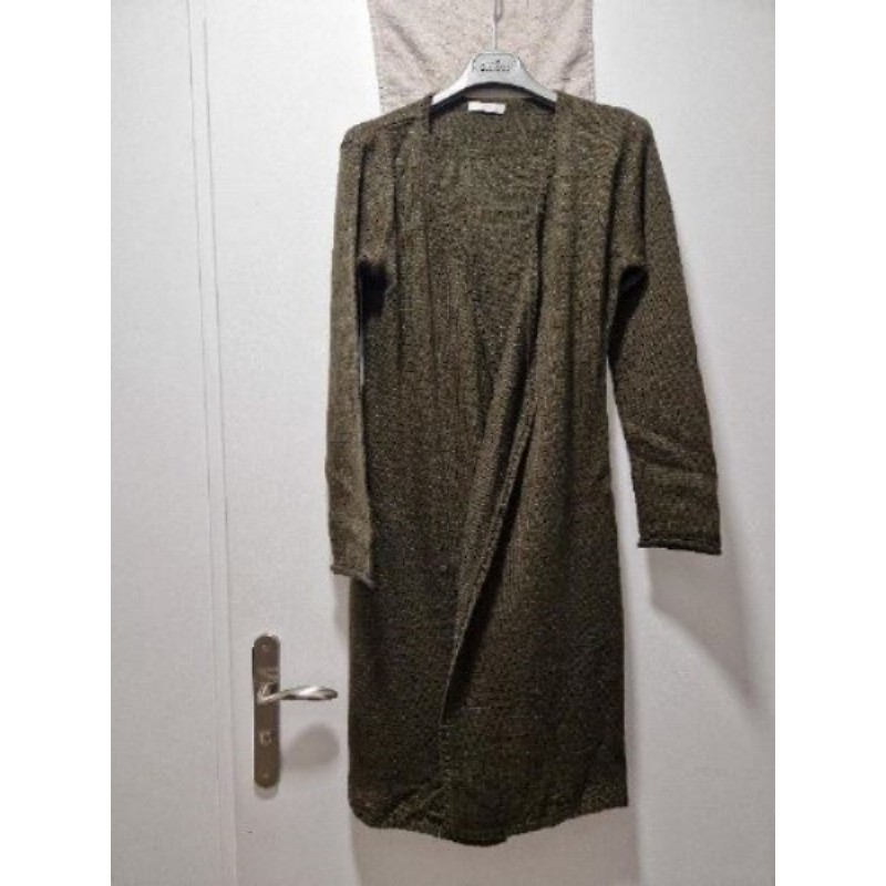 Veste longue Promod Taille 2 kaki