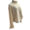 Zara Taille M - Pull beige avec col 
