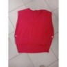 Haut sans manche rose fushia taille L