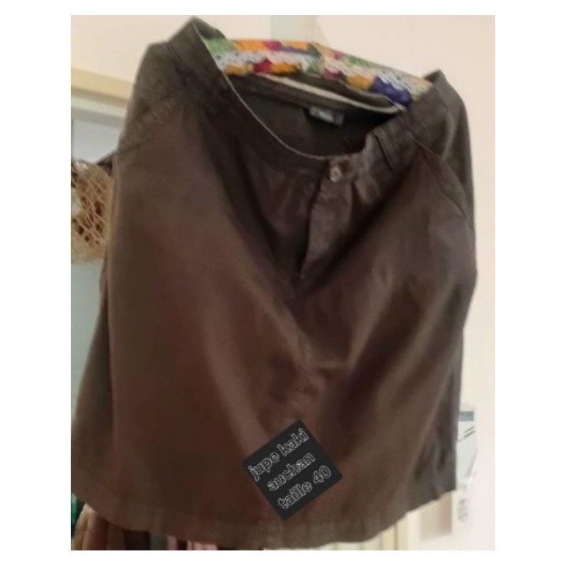 Jupe kaki taille 40 