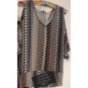 Pull tunique manches fendues aux épaules taille 40