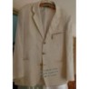 Veste blanche cassée taille M aspect lin 
