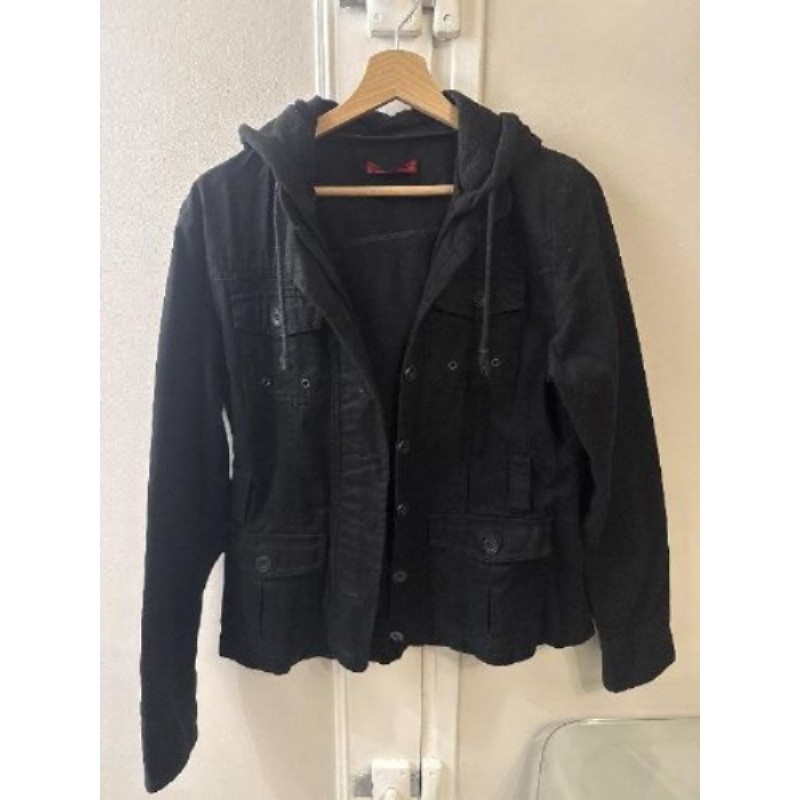 Veste a capuche noir T40
