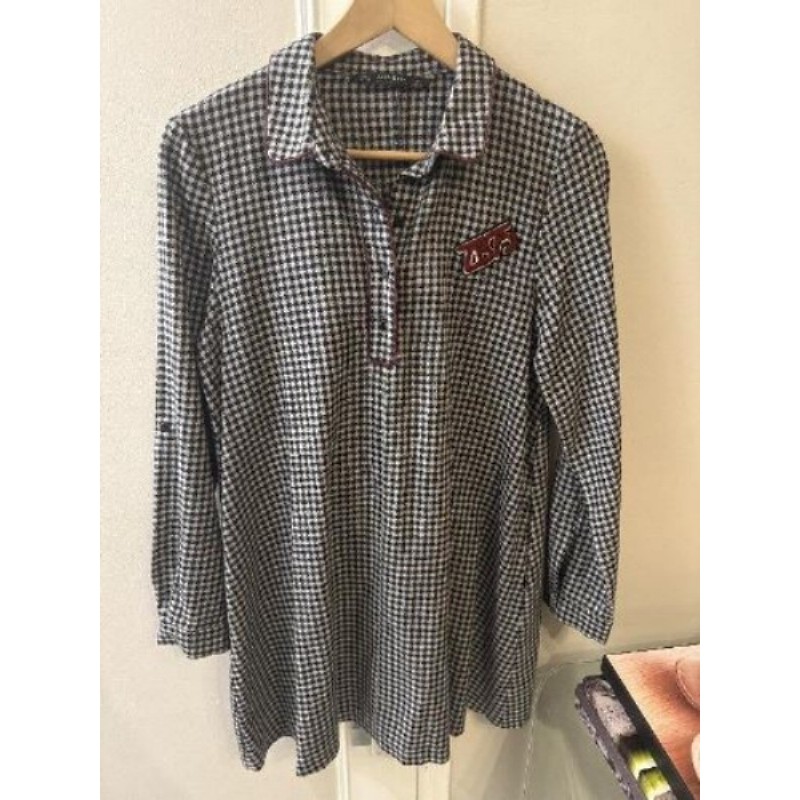 Pull carreaux noir T38