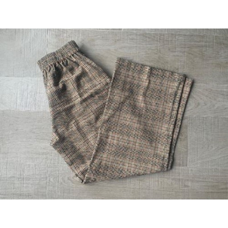 Pantalon  large camel petits carreaux - Suncoo taille 3 - jamais porté 