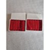 Lot de 2x6 porte couteaux nacré rouge