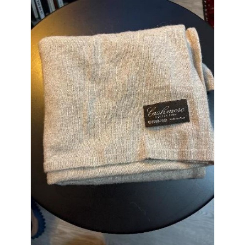 Écharpe cachemire beige