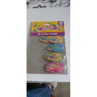 80 confettis de table 30ans 
