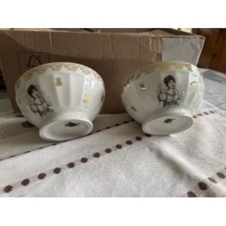Lot de 2 bols en porcelaine 