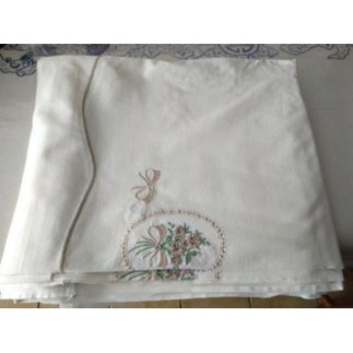 Drap de 2 personnes brodé...