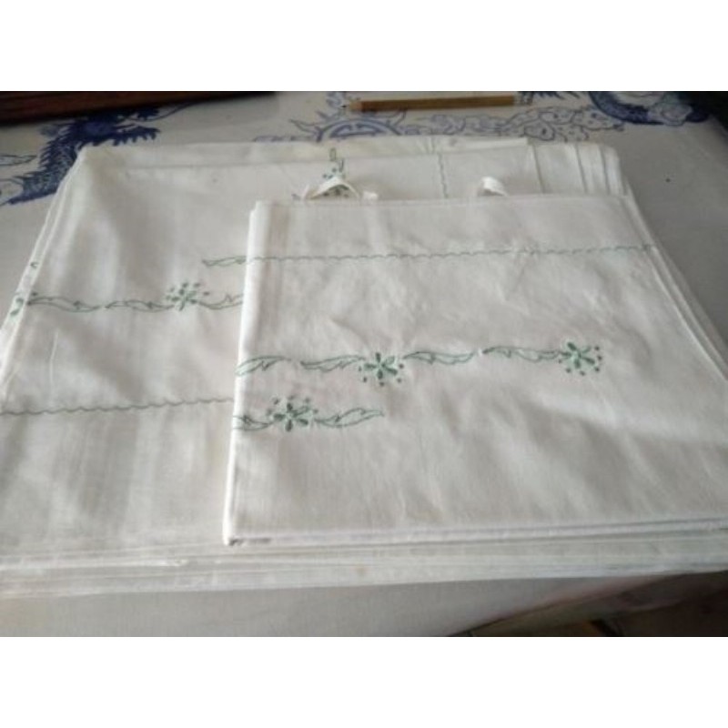 drap de 2 personnes avec 2 taies d'oreillers rectangulaire