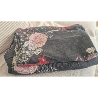 Parure de lit 1 pers noir...