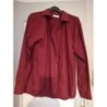 CHEMISE ROUGE-BORDEAU MARQUE"PIERRE BALMAIN" TAILLE42