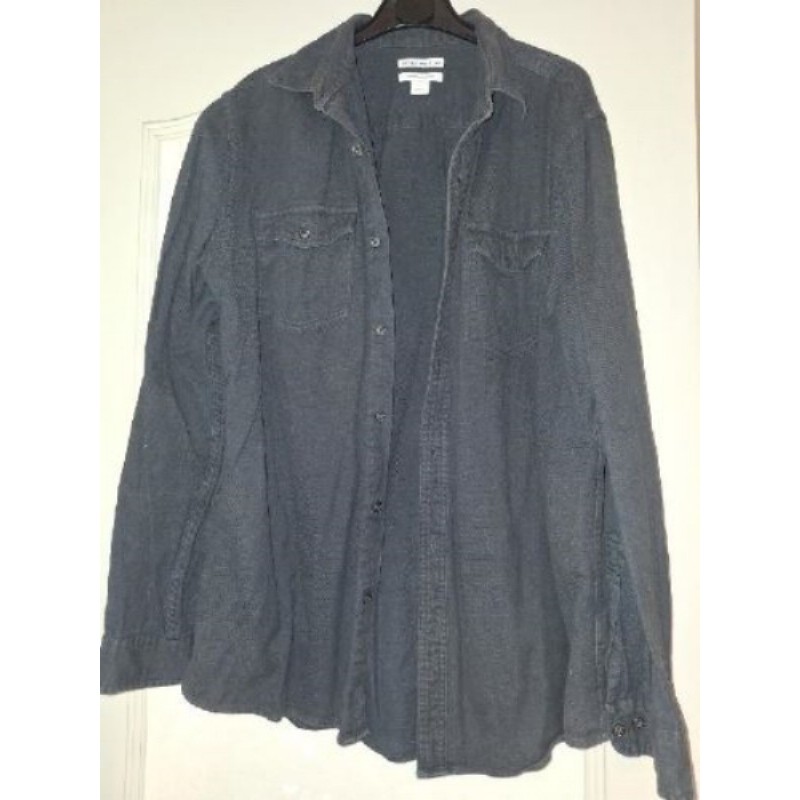 CHEMISE HOMME HIVER BLEU MARINE MARQUE "AMAZON ESSENTIALS" TAILLE L