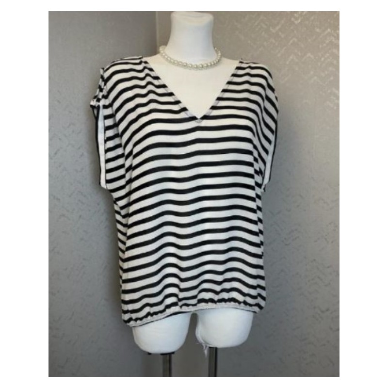 Haut à rayures Zara Basic taille XL