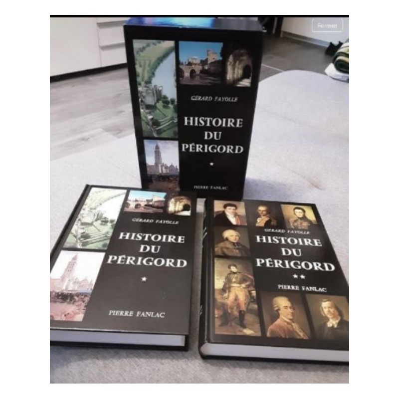 Lot de 2 livres Histoire du Périgord 
