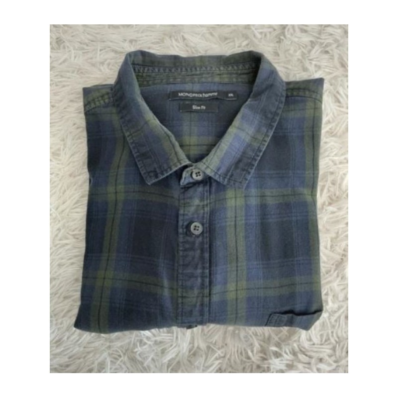 Chemise à carreaux Monoprix Homme taille XXL