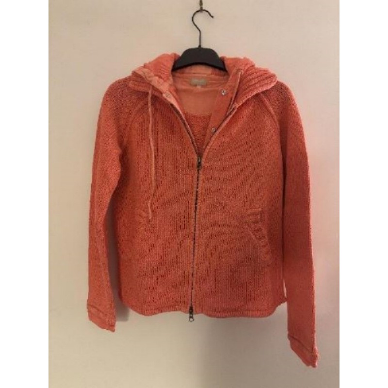 Gilet femme saumon avec capuche - Taille 38