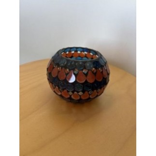 Bougeoir en mosaique