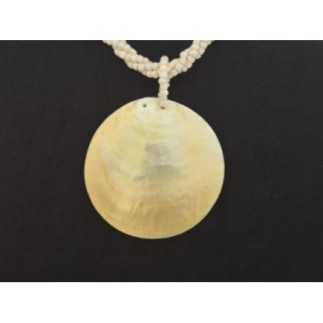 Collier Gros Coquillage Nacre