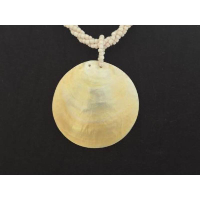 Collier Gros Coquillage Nacre
