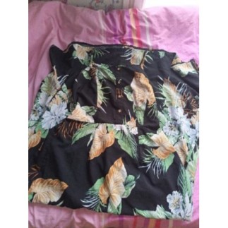 Robe JADE&ME noir à fleur taille L 