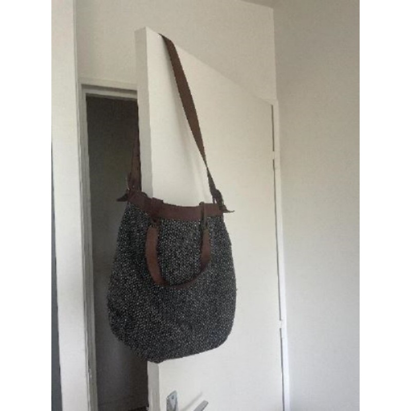 Sac cuir lainage COMPTOIR DES COTONNIERS 