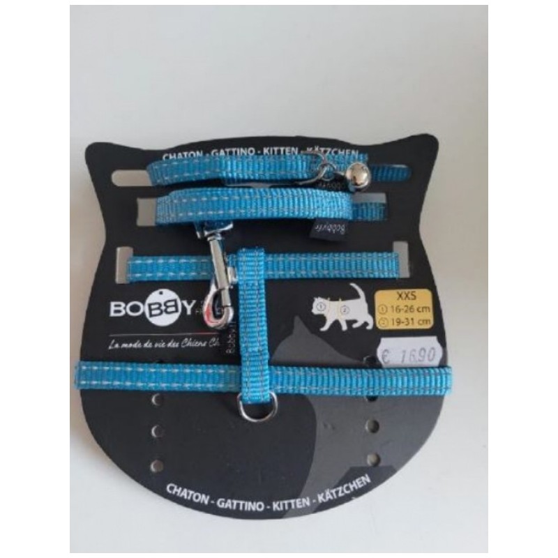 Harnais + laisse pour chat