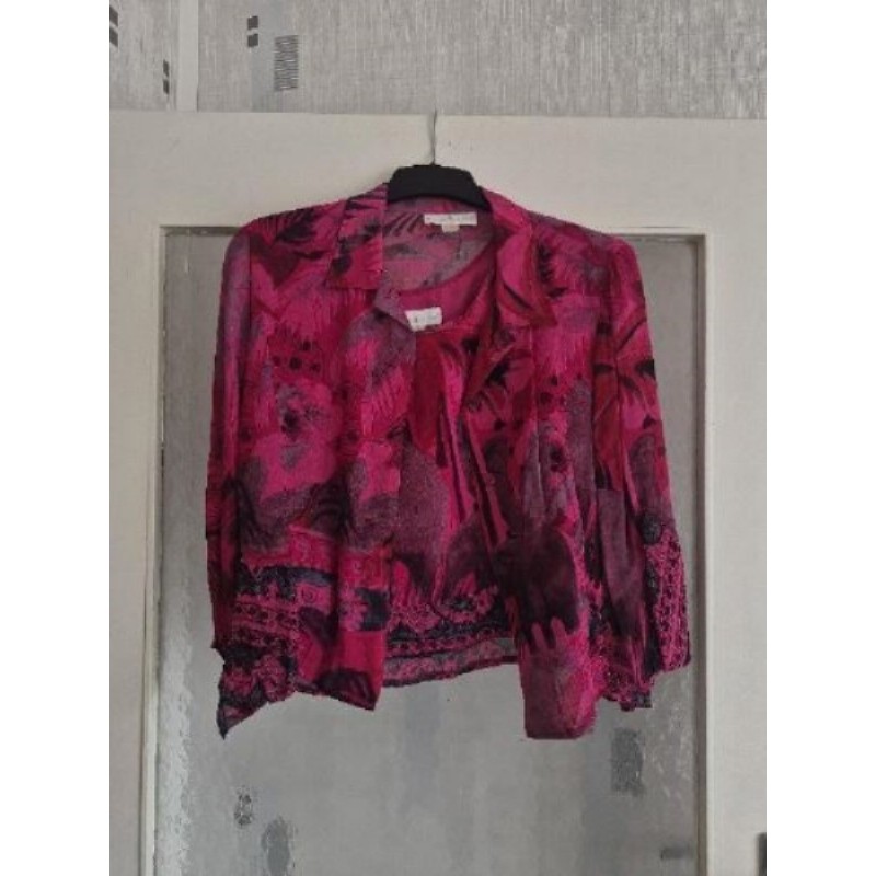 Chemisier et débardeur fuschia un jour ailleurs taime 42/44