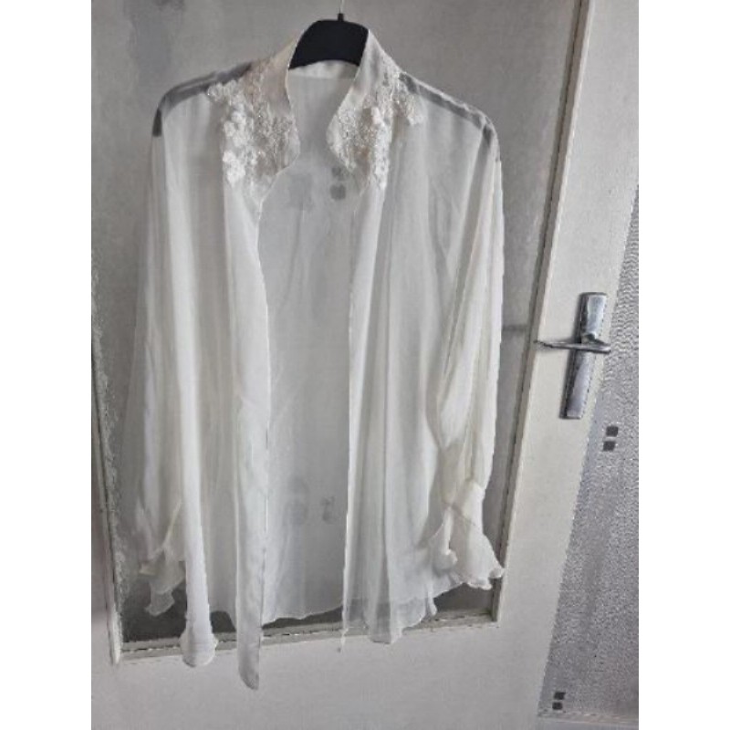 Chemisier blanc en voile taille 1
