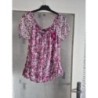 Chemisier floral fuschia taille 42 