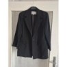 Veste tailleur manches longues noir poches brodées taille 44
