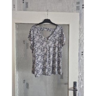 Tshirt breal bleu fleurs...