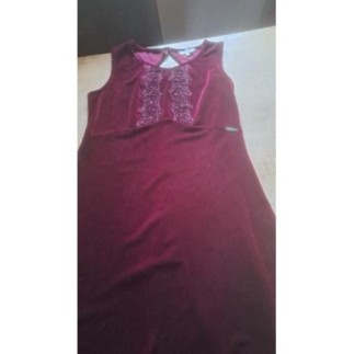 Robe velours rouge jis...