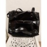 Sac à main noir brillant la Halle 