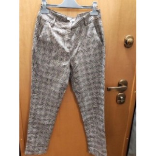 Pantalon vichy beige la...