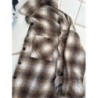 Chemise femme, carreaux marron, taille S