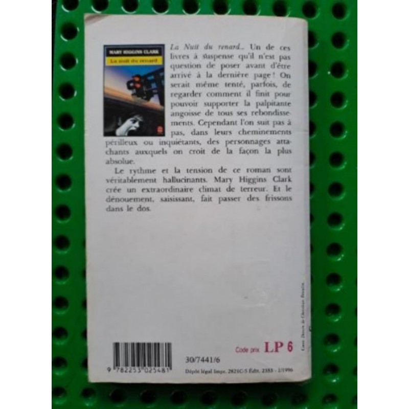 Livre Marie Higgins Clark la nuit du renard